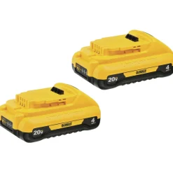 Dewalt (2) 20V MAX 4 Ah Compact Lithium-Ion Batteries