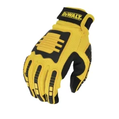 Dewalt (12/Box) Performance Mechanic Work Gloves - Large, Yellow/Black