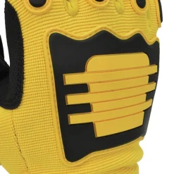Dewalt (12/Box) Performance Mechanic Work Gloves - Large, Yellow/Black