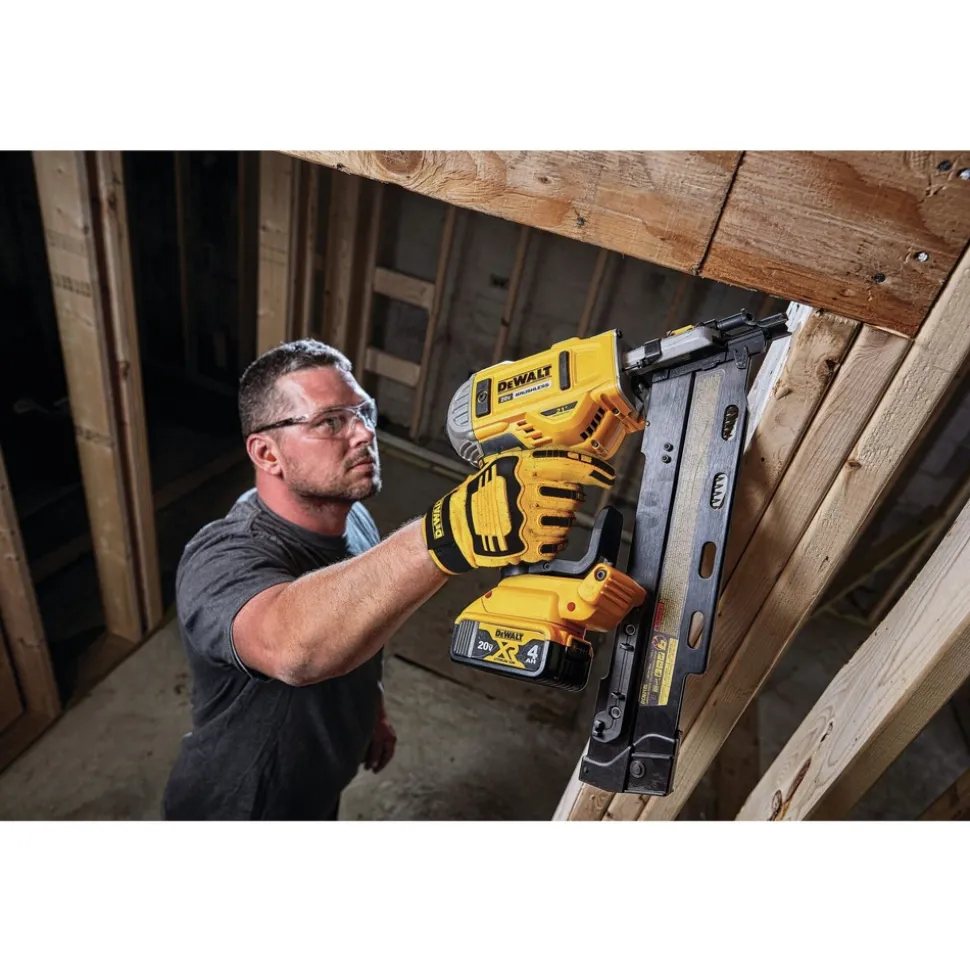 Dewalt (12/Box) Performance Mechanic Work Gloves - Large, Yellow/Black