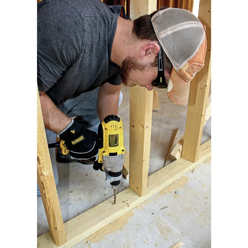 Dewalt (12/Carton) Auger Safety Glasses - Black Frame/Smoke Lens