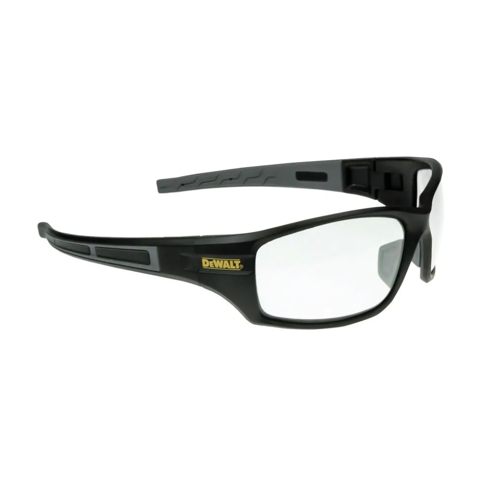 Dewalt (12/Carton) Auger Safety Glasses - Black Frame/Clear Lens