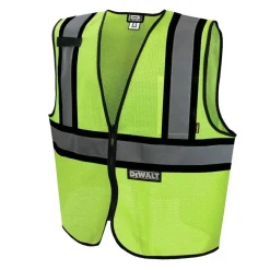 Dewalt Class 2 Contrasting Trim Economy Mesh Vest - Green - Medium