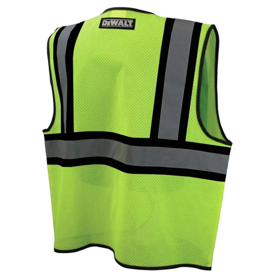 Dewalt Class 2 Contrasting Trim Economy Mesh Vest - Green - Medium