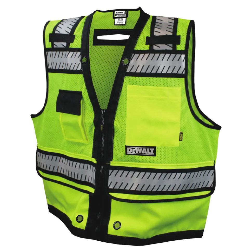 Dewalt Class 2 Heavy Duty Surveyor Vest - Green - 2X