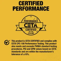 Dewalt DXPW3300S 3300 PSI 2.4 GPM Gas Cold Water Pressure Washer