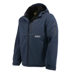 Dewalt Men's Heated Soft Shell Jacket with Sherpa Lining Kitted - Small, Navy