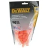 Dewalt 50-Pair Resealable Bag Foam Bell Uncorded Earplugs - Orange