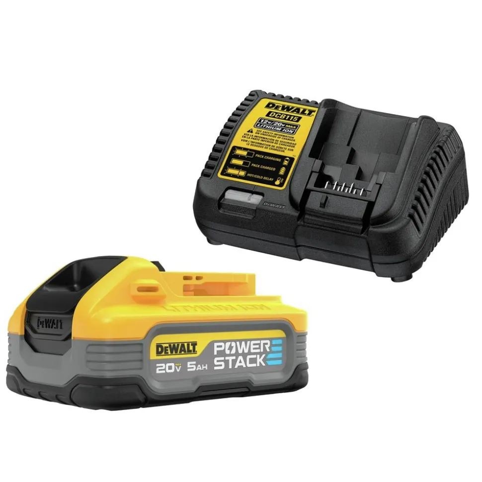 Dewalt POWERSTACK 20V MAX 5 Ah Lithium-Ion Battery and Charger Kit