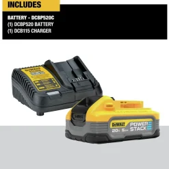 Dewalt POWERSTACK 20V MAX 5 Ah Lithium-Ion Battery and Charger Kit