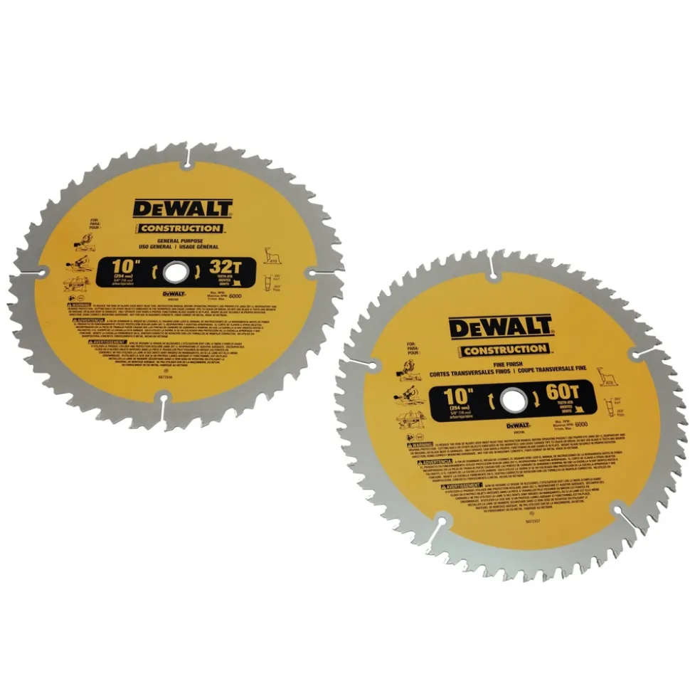 Dewalt Series 20 2-Piece 10 in. Circular Saw Blade Combo Pack
