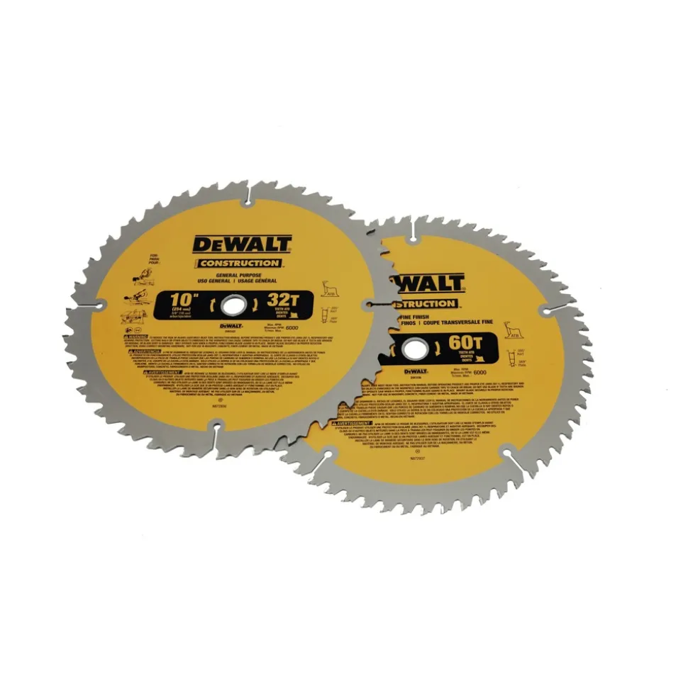 Dewalt Series 20 2-Piece 10 in. Circular Saw Blade Combo Pack