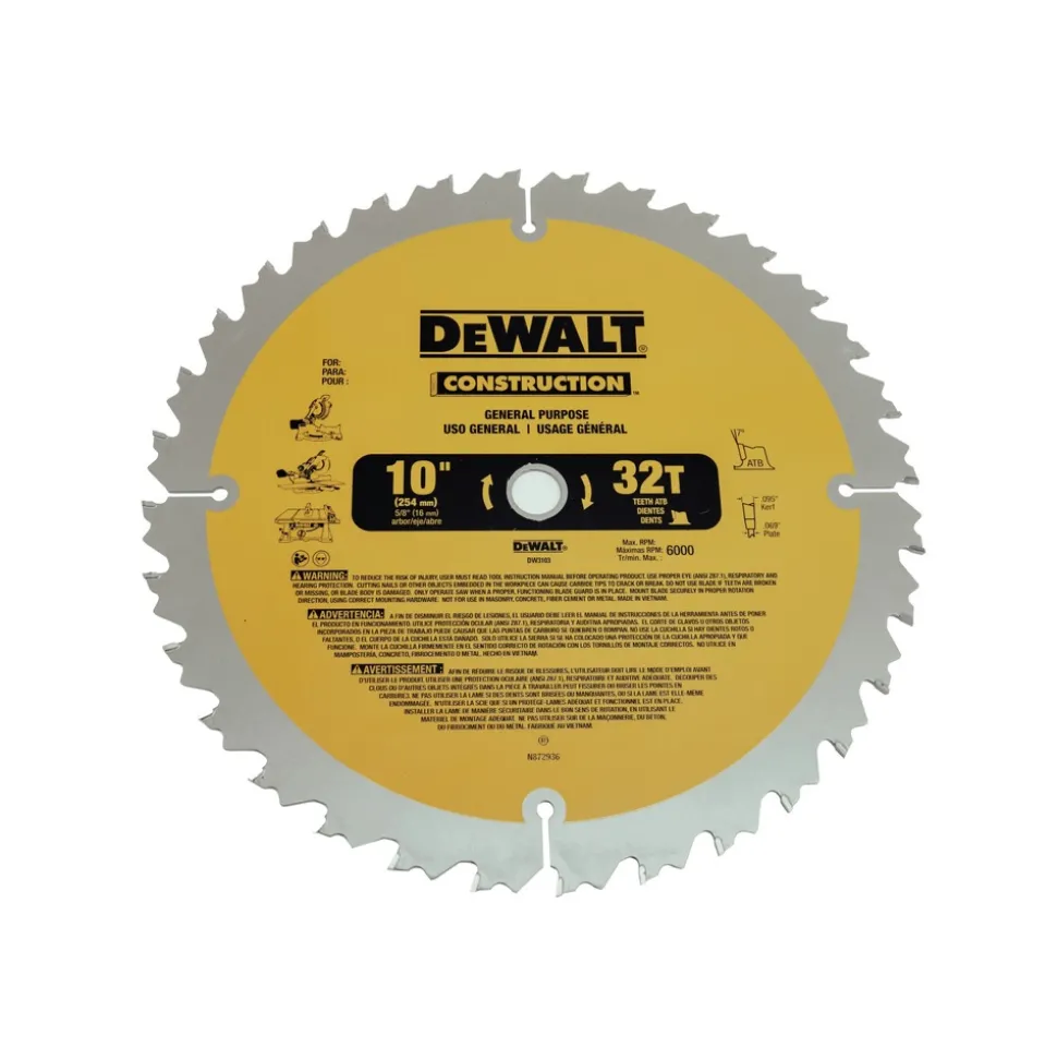 Dewalt Series 20 2-Piece 10 in. Circular Saw Blade Combo Pack