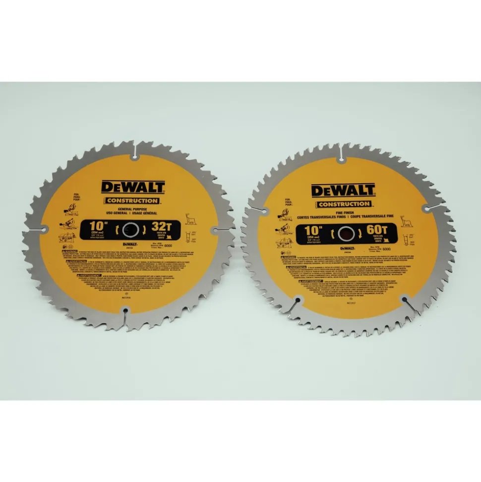 Dewalt Series 20 2-Piece 10 in. Circular Saw Blade Combo Pack
