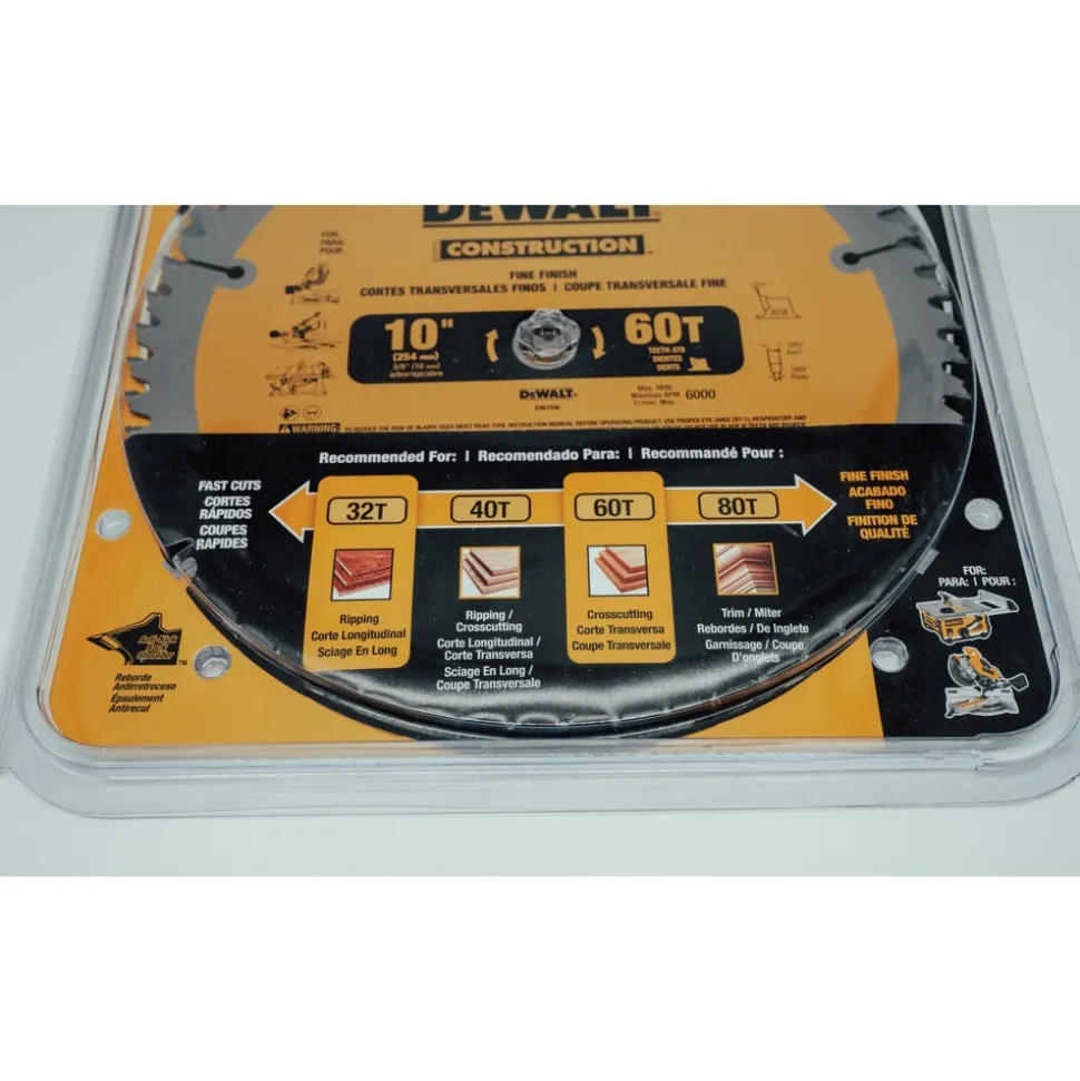Dewalt Series 20 2-Piece 10 in. Circular Saw Blade Combo Pack