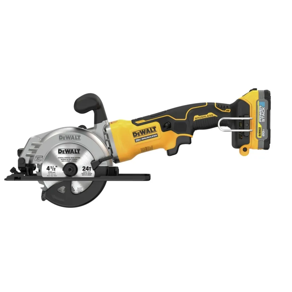 Dewalt 20V MAX Brushless Lithium-Ion 4-1/2 in. Cordless ATOMIC Circular Saw Kit (1.7 Ah)