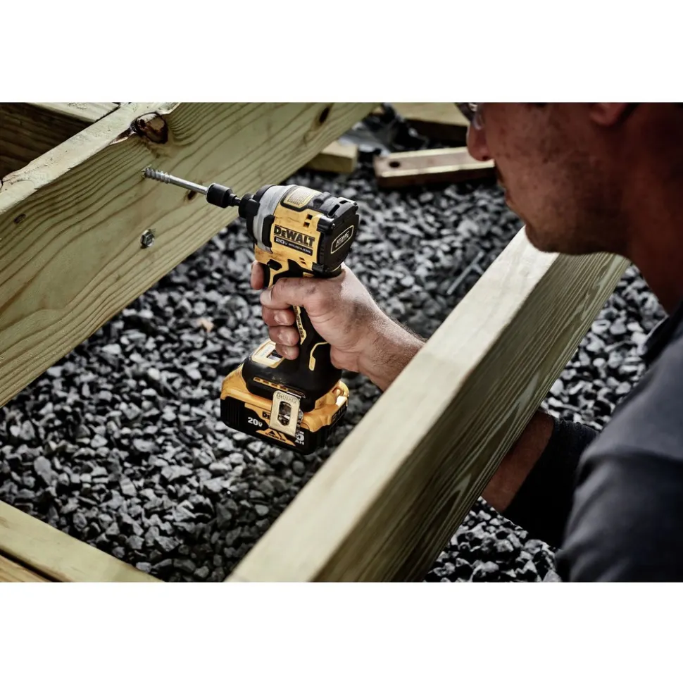 Dewalt 20V MAX Brushless Lithium-Ion 1/2 in. Cordless Hammer Drill Driver and 1/4 in. Impact Driver Kit (1.7 Ah)