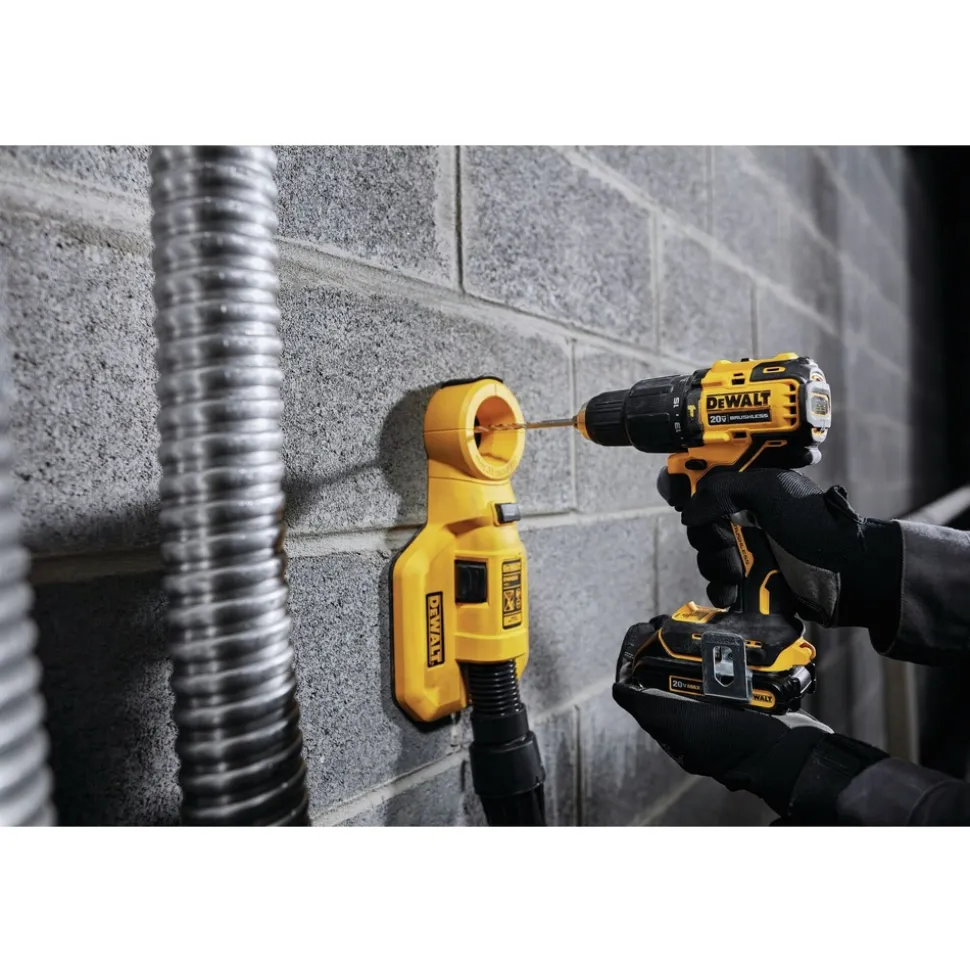 Dewalt 20V MAX Brushless Lithium-Ion 1/2 in. Cordless Hammer Drill Driver and 1/4 in. Impact Driver Kit (1.7 Ah)