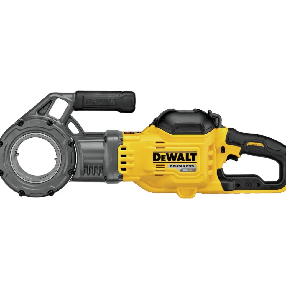 Dewalt 60V MAX FLEXVOLT Brushless Lithium-Ion Cordless Pipe Threader Kit with Die Heads and 2 Batteries (9 Ah)