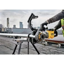 Dewalt 60V MAX FLEXVOLT Brushless Lithium-Ion Cordless Pipe Threader Kit with Die Heads and 2 Batteries (9 Ah)