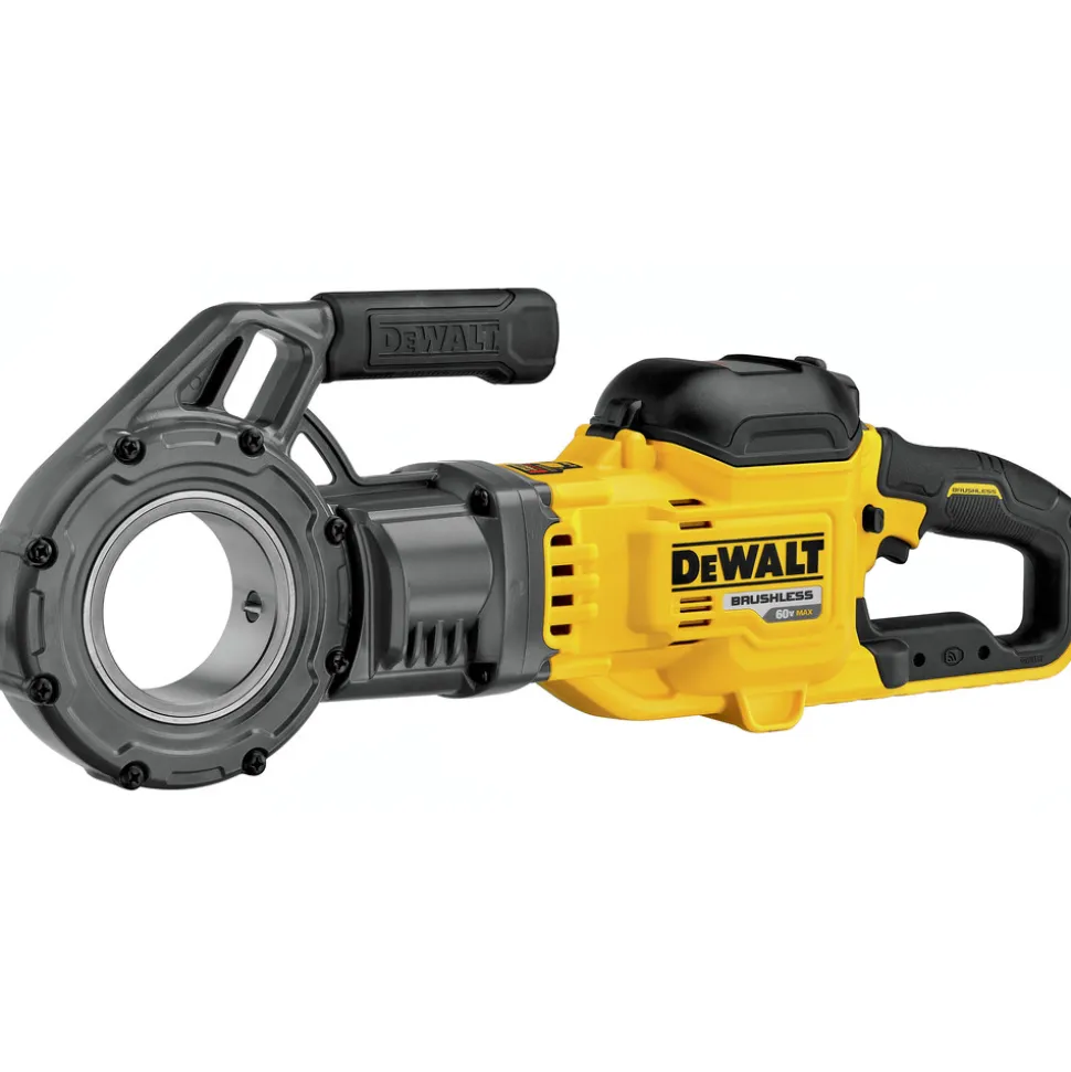 Dewalt 60V MAX FLEXVOLT Brushless Lithium-Ion Cordless Pipe Threader Kit with Die Heads and 2 Batteries (9 Ah)
