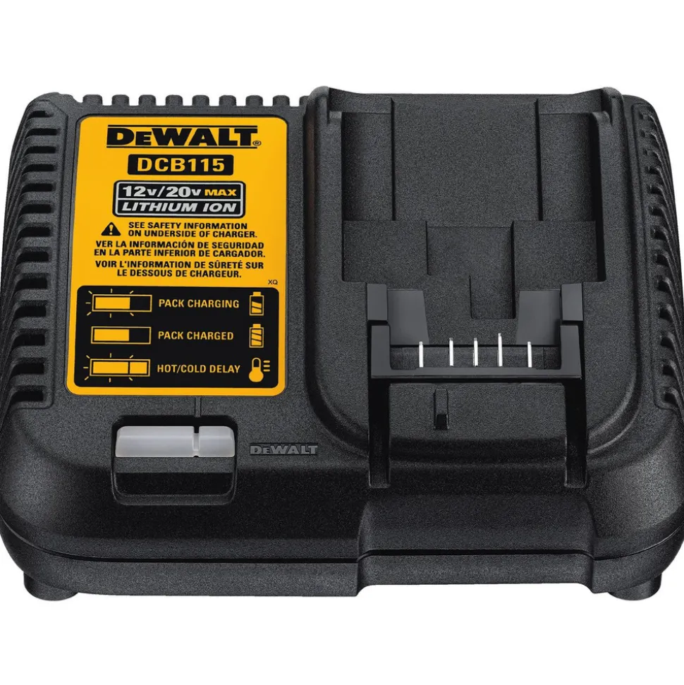 Dewalt 20V MAX Lithium-Ion Battery/Charger/Adapter Kit for 18V Cordless Tools with 2 Batteries (2 Ah)