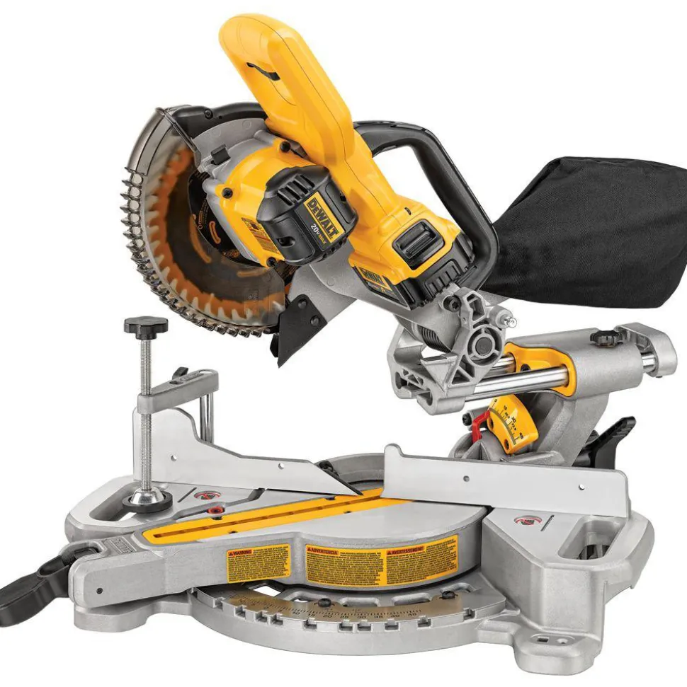 Dewalt 20V MAX Lithium-Ion Cordless 7 1/4 in. Sliding Miter Saw Kit (4 Ah)