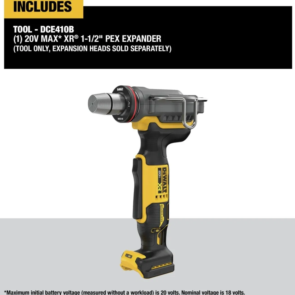 Dewalt 20V MAX XR Brushless Lithium-Ion 1-1/2 in. Cordless PEX Expander (Tool Only)