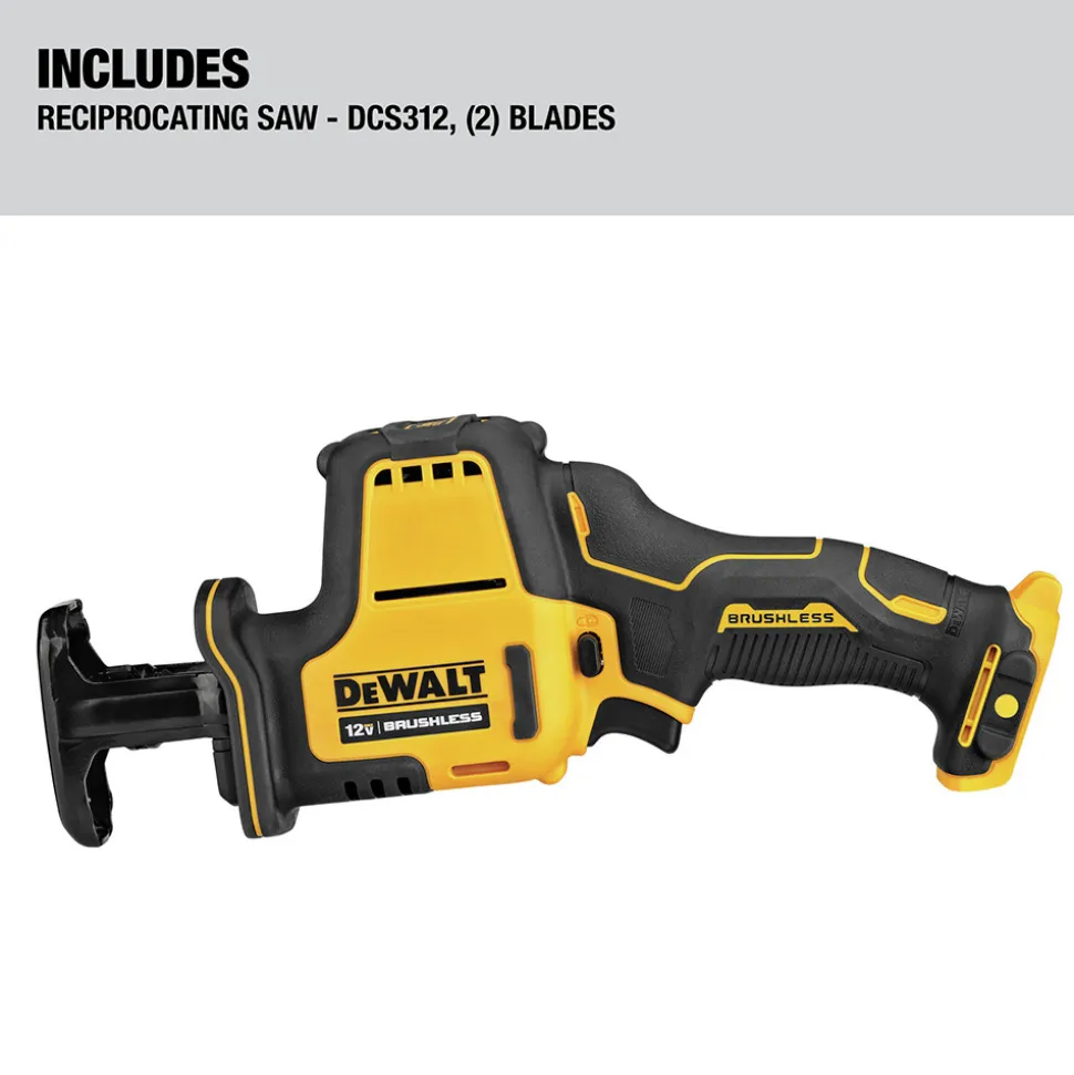Dewalt XTREME 12V MAX Brushless Lithium-Ion One-Handed Cordless Reciprocating Saw (Tool Only)
