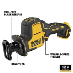 Dewalt XTREME 12V MAX Brushless Lithium-Ion One-Handed Cordless Reciprocating Saw (Tool Only) - DCS312B