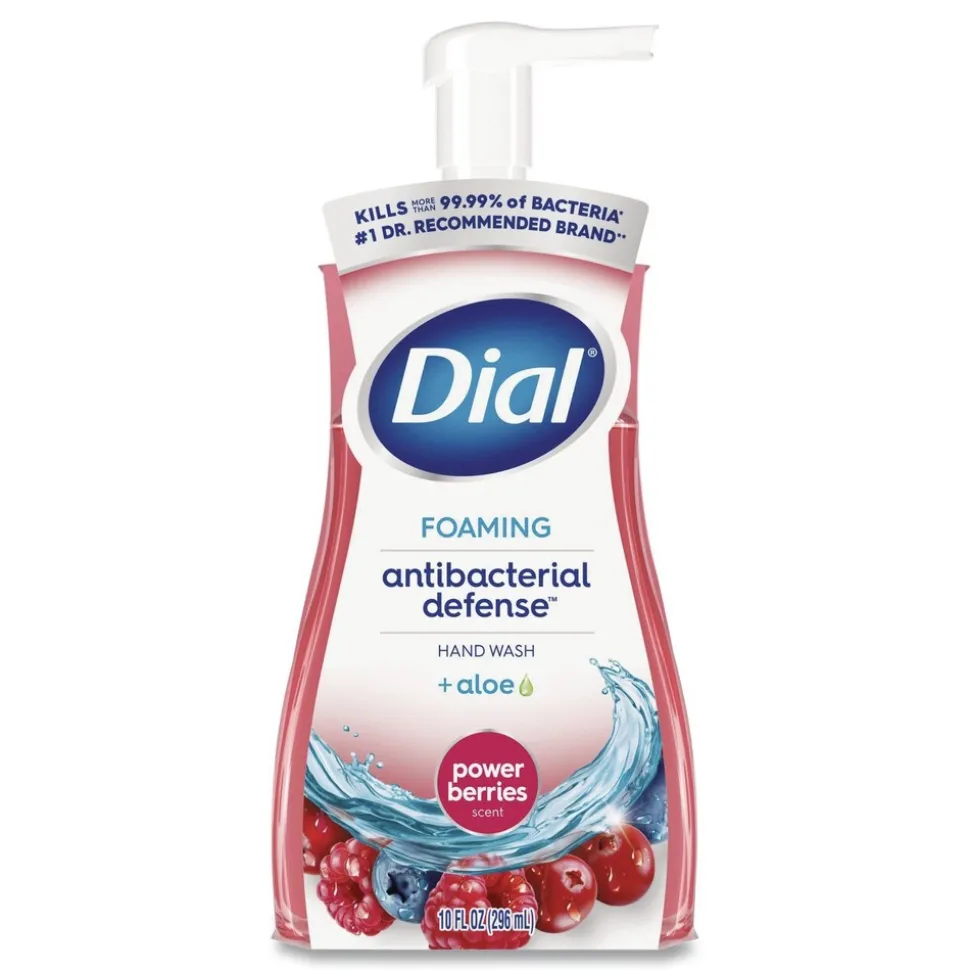 Dial 10 oz Antibacterial Foaming Hand Wash - Power Berries Scent (8/Carton)
