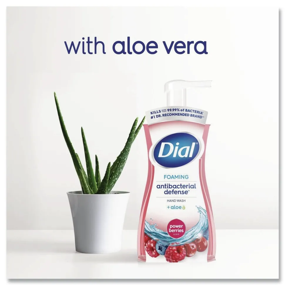 Dial 10 oz Antibacterial Foaming Hand Wash - Power Berries Scent (8/Carton)