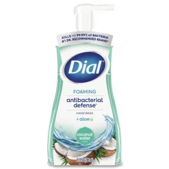 Dial 10 oz. Antibacterial Foaming Hand Wash - Coconut Water Scent (8/Carton)