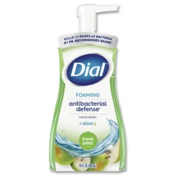 Dial 8 oz Antibacterial Foaming Hand Wash - Fresh Pear Scent (8/Carton)