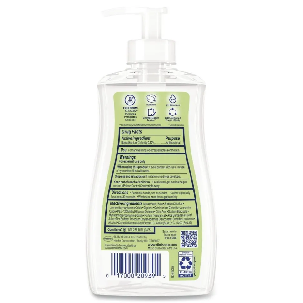 Dial 11 oz. Antibacterial Liquid Hand Soap - White Tea Scent (12/Carton)