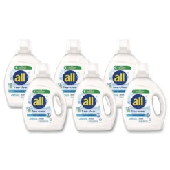 Dial 73 oz. Bottle 58 Loads Free Clear HE Laundry Detergent - Unscented (6/Carton)