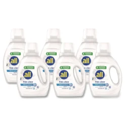 Dial 34 oz. Bottle Free Clear Liquid Fabric Softener - Fragrance Free (6/Carton)