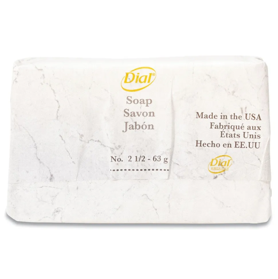 Dial Amenities #3 Individually Wrapped Amenities Deodorant Bar Soap- Pleasant Scent (200/Carton)