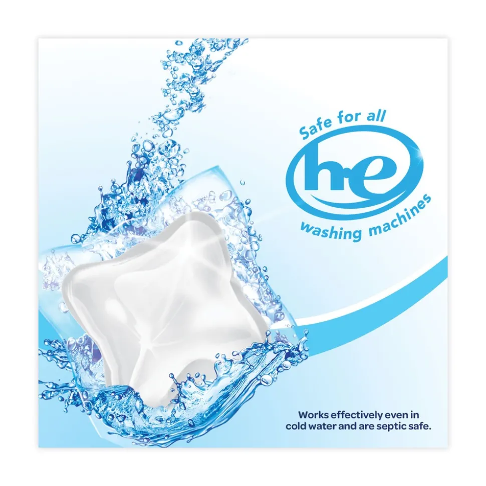 Dial Mighty Pacs Free and Clear Super Concentrated Laundry Detergent (6/Carton)