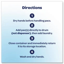 Dial MIGHTY PACS Free Clear Laundry Detergent (4/Carton)