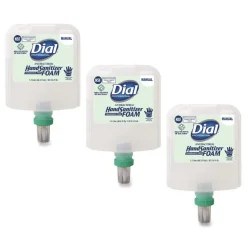 Dial Professional 1.2 Liter Antibacterial Foaming Hand Sanitizer Refill for Dial 1700 Dispenser - Fragrance-Free (3/Carton)