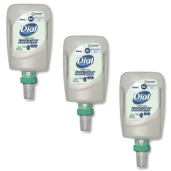 Dial Professional 1.2 Liter Bottle Antibacterial Foaming Hand Sanitizer Refill for FIT Manual Dispenser - Fragrance-Free (3/Carton)