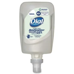 Dial Professional 1.2 Liter Antibacterial Gel Hand Sanitizer Refill for FIT Manual Dispenser - Fragrance-Free (3/Carton)