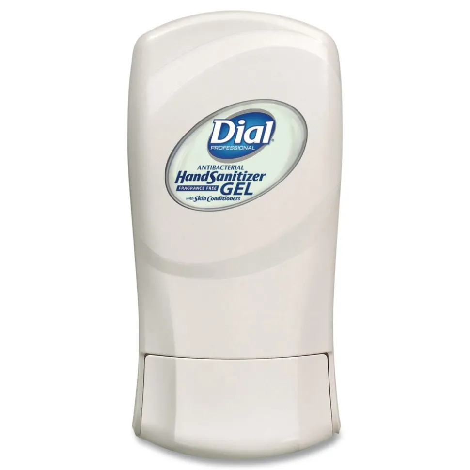 Dial Professional 1.2 Liter Antibacterial Gel Hand Sanitizer Refill for FIT Manual Dispenser - Fragrance-Free (3/Carton)