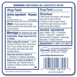 Dial Professional 1.2 Liter Antibacterial Gel Hand Sanitizer Refill for FIT Manual Dispenser - Fragrance-Free (3/Carton)