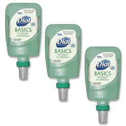 Dial Professional 1.2 Liter Basics Hypoallergenic Foaming Hand Wash Refill for FIT Manual Dispenser - Honeysuckle Scent (3/Carton)