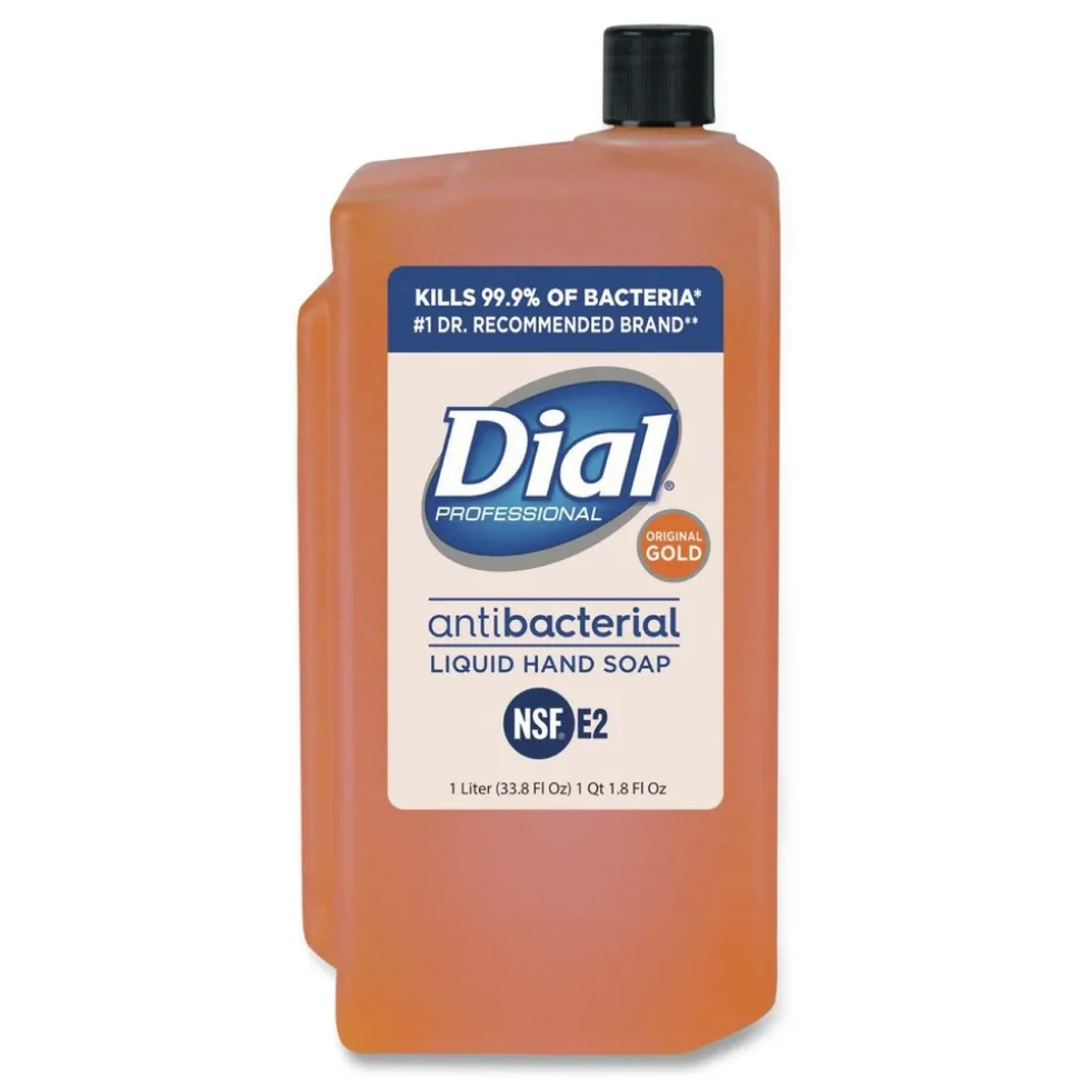 Dial Professional 1 Liter Gold Antibacterial Liquid Hand Soap (8/Carton)