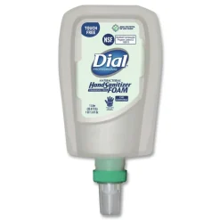 Dial Professional 1 Liter Bottle Antibacterial Foaming Hand Sanitizer Refill for FIT Touch Free Dispenser - Fragrance-Free