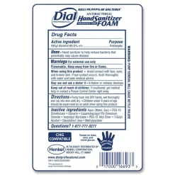 Dial Professional 1 Liter Bottle Antibacterial Foaming Hand Sanitizer Refill for FIT Touch Free Dispenser - Fragrance-Free