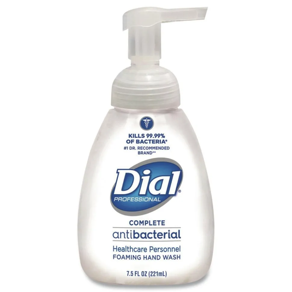 Dial Professional 7.5 oz. Antimicrobial Foaming Tabletop Pump Hand Wash (12/Carton)